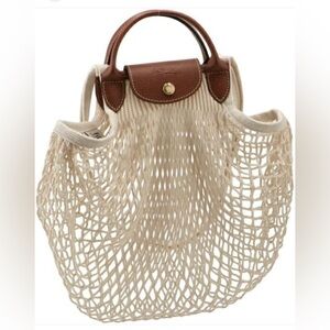 LONGCHAMP Le Pliage Filet Knit Shoulder Bag